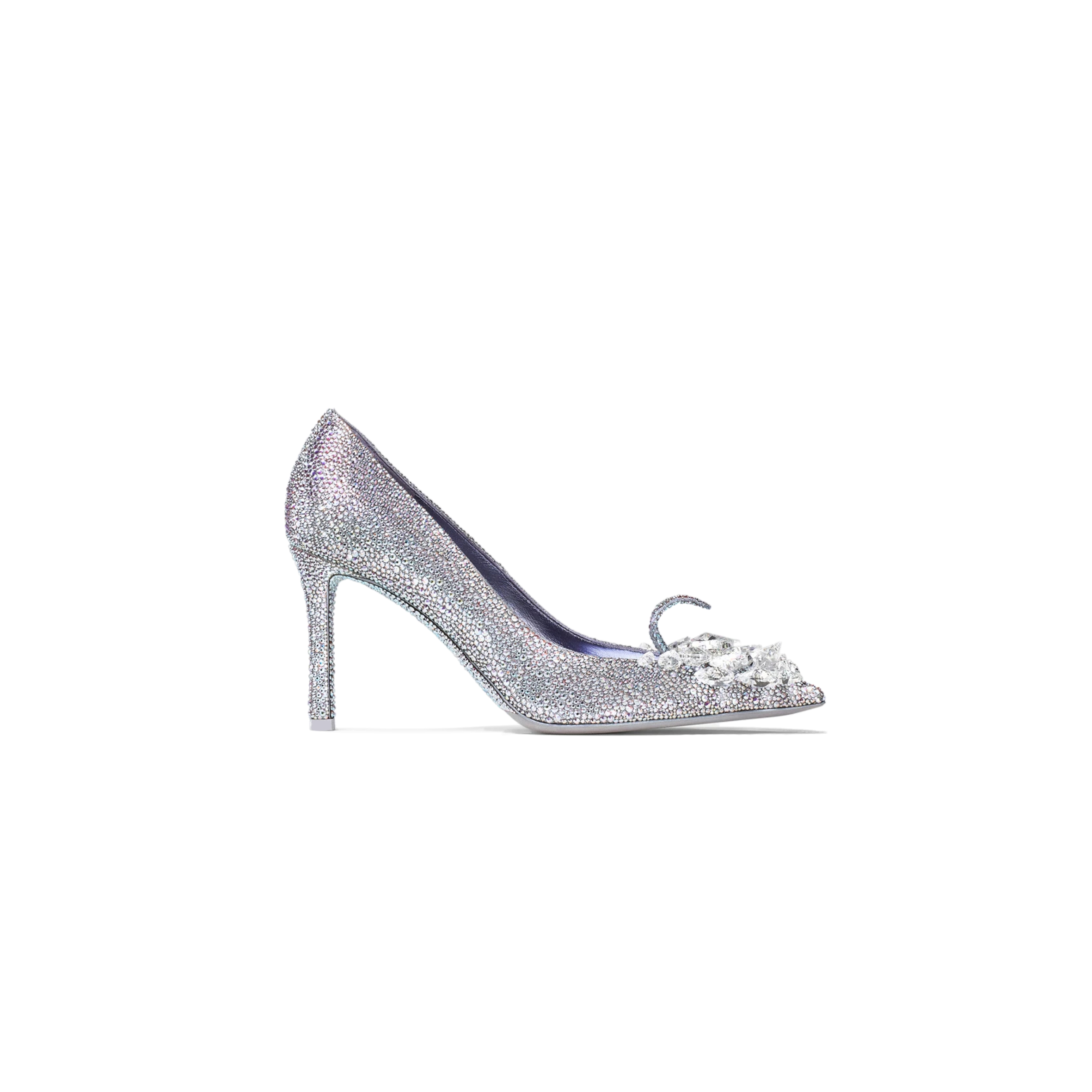 ji*y ch* crystal slipper 85 iridescent crystal pointed-toe pumps with He**ts crystalslipper85cqh